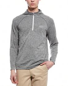 Ben Sherman Knit 1/4-Zip Hoodie - 灰色 - 查看 1