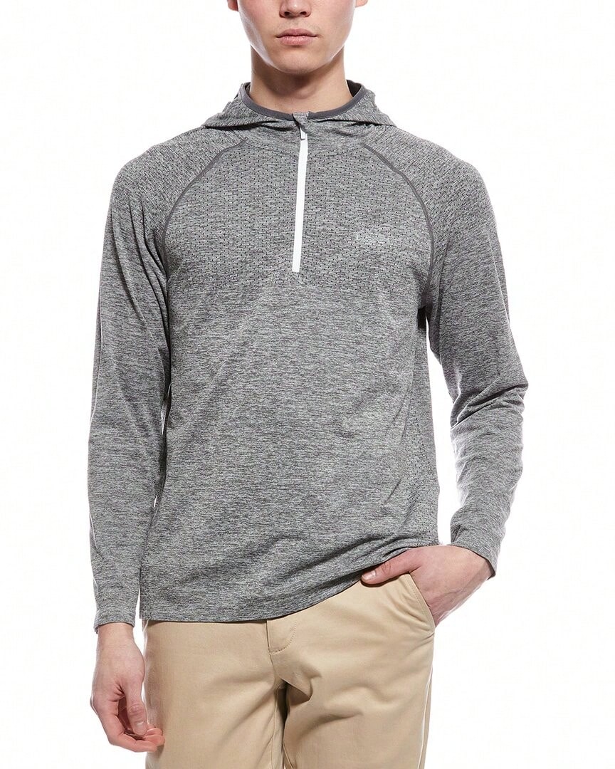 Ben Sherman Knit 1/4-Zip Hoodie - 灰色 - 查看 1