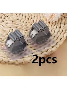 4pcs/2pcs Plastic Mop And Broom Holder - Wall Mounted Self-Adhesive Broom And Mop Storage Organizer, Wall Mounted Storage Box, Suitable For Home, Kitchen, Bathroom, Garden, Garage Kitchen Items Kitchen Accessories Kitchen Tools - Multicolor - View 11