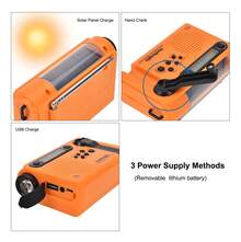 TendenciaRadio Emergencia Dinamo Solar Linterna Recargable PortatilCalidad premium - Verde - Ver 10