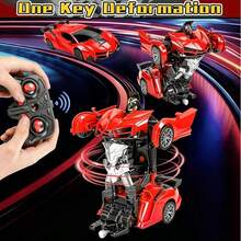 Jovow Transforming Robot  With Remote Control - 2-In-1 Electric Racing Toy, 360° Spinning, App-Controlled,, Transformable Robot To , Compatible With Smartphones/Tablets, Christmas/Halloween Gift For & Teens  - Ideal For Indoor/ Racing & Robot Battles - Red - View 4
