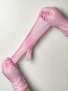 100/50/2 Pairs Pink Nitrile Disposable Gloves, Latex Gloves For Household Cleaning, Beauty, Cooking, No Powder - Multicolor - View 7