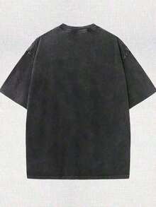 2026 Summer Tops1PCSMen's Oversized T-Shirts, Washing Hip-Hop, Frank Channel, Orange, Ocean, Blonde, Hip-Hop, Fashionable Street Clothes, Retro.-Premium Cotton Graphic Printed Round Neck T-Shirts-365TLoose And Comfortableshirts - 黑色 - 查看 2