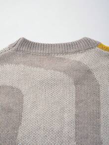 ANDREILEE 男士休闲无袖针织背心，简约猫咪吉他图案，透气百搭，适合春夏穿着 - 卡其色 - 查看 8