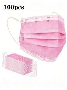 50 pezzi Mascherine monouso, opzioni di colori multipli, morbide e delicate sulla pelle, maschere a 3 strati, con lacci elastici per le orecchie - ideali per casa, scuola, ufficio, attività all'aperto e campeggio! - Multicolore - Visualizzare 21