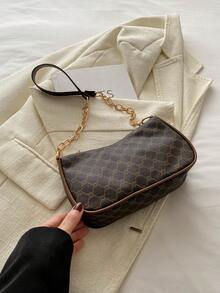 Women's Fashionable Multi-Functional Casual Retro Minimalist Shoulder Bag - Coffee - View 6
