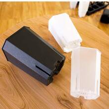 5pcs 8-Sided Plastic Flower Pots, Gardening Octagonal Planters With Side Openings - Diamond-clear Version (5pcs) - View 6