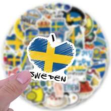 62PCS Swedish Stickers Aesthetics Stickers Scrapbooking, Diary, Laptop, Bumper, Skateboard, Water Bottle, Computer, Phone Greeting Cards, Photo Albums, Furniture, Stickers - Multicolor - View 4