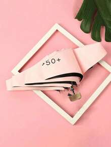 1pc Compact Foldable Umbrella, Women's UV Protection Sunshade Umbrella UPF50+ - As Shown - View 10