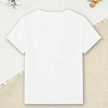 Camiseta Infantil 100% algodão blusa Capivara nerd Camiseta divertida Unissex - Branco - Visão 3