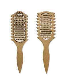 2035-brushes Cepillo rizador, adecuado para peinar, dar forma y fijar el cabello rizado, tanto para hombres como para mujeres, se puede usar en cabello seco o húmedo - Multicolor - Ver 29