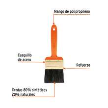 Brocha profesional de 2-1/2" con mango de plástico - A - Ver 2