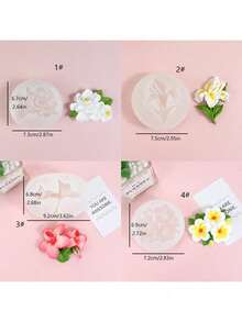 Tulip, Daffodil, Iris Flower DIY Handmade Fragrance Plaster Multifunctional Silicone Mold - White - View 2