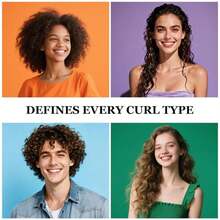 Curl Defining Brush For Thick Coily Hair, Firm-Bristle TPEE Detangling Brush For Coarse 4A\U20134C Curls, Dual-Sided Wide &Amp; Narrow Tooth Brush For Wet &Amp; Dry Curl Shaping\U2013 Women &Amp; Men (2054-Pale Lilac) - ColorB - View 7