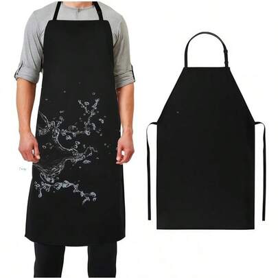 一件防水防油工业工作围裙，轻便耐酸碱，适合成人穿着。