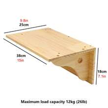 Árbol de pared para gatos con escalera suspendida, mueble torre para gatos resistente para jugar, trepar y dormir, carga máxima 12kg (26 lbs) - Albaricoque - Ver 5
