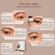 便携式睫毛夹，3种温度模式，LED显示屏防止烫伤，持久耐用300mAh电池 - 彩色 - 查看 5