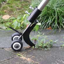1pc Wheel-Equipped Crack Weeder, Manual Puller Tool For Pavers, Decks, Patios, Driveways, Sidewalks & Gardens - Pole Not Included - Weeding Hook (stem Not Included) - View 3