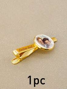 LICVIC Customized Tie Clip, Personalized Men's Tie Clip, Customizable Photo Men's Accessories, Men's Suit Accessories, Creative Men's Gifts, Customizable Image And Text Family Gifts, Valentine's Day Gifts, Birthday Gifts, Groomsman Gifts, Fashion, Couple Gifts, Friend Gifts - Style a - View 10