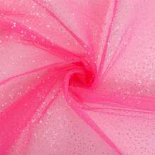 1pc Dotted Mesh Fabric, Shiny Dot Texture, Suitable For Wedding, Party Dress, DIY Crafts - Multicolor - View 59