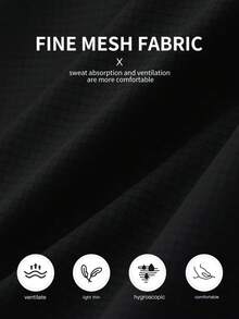 6pcs/Set Men's Summer Basketball Training & Running Tracksuits, Quick-Dry Short Sleeve T-Shirt And Shorts Set, Outdoor Beach Surfing Outfit - Black - View 6