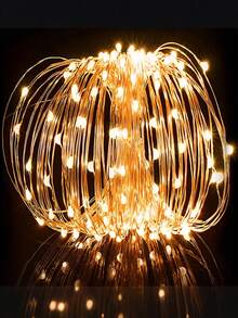 Guirlandes lumineuses en fil de cuivre à LED, alimentées par batterie, non conductrices, multicolores. Ces petites guirlandes décoratives sont parfaites pour Halloween, Noël, la Saint-Valentin et les célébrations de mariage, ainsi que pour la décoration printanière, le jardin, les lumières de jardin de fées, la décoration de chambre, les demandes en mariage et les décorations de mariage. - Multicolore - Voir 11
