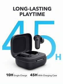 Anker R50i NC 降噪入耳式耳机，42dB 强效自适应降噪，强劲低音，45 小时续航，二合一充电盒兼手机支架，IP54 防水防尘，快充 10 分钟 = 120 分钟，蓝牙 5.4（Soundcore P30i） - 黑色 - 查看 7