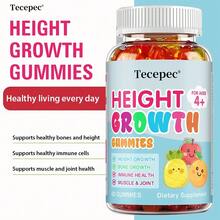 Bunkell Height Growth Gummies - With Vitamin, Zinc, L-Arginine, L-Glutamine - Support Joinr & Bone Density Health - 60 Gummies - 1瓶 - 查看 7