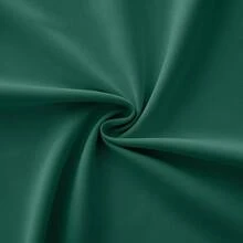 1 Pieza Cortina Blackout Blanca 135x225cm, Cortinas Opacas con Ojales de Aislamiento Térmico y Reducción de Ruido para Dormitorio y Sala Moderna - Verde Oscuro - Ver 5