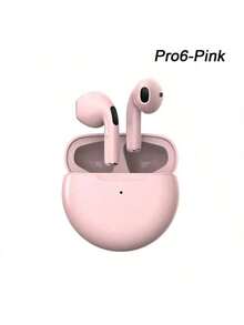 Auriculares Bluetooth Pro 6, aptos para auriculares Bluetooth inalámbricos, auriculares con cancelación de ruido, con micrófono, auriculares inalámbricos, auriculares para correr, auriculares intrauriculares - Multicolor - Ver 10