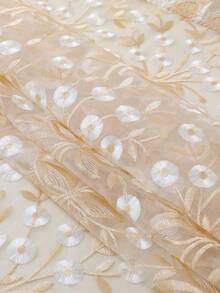 HXARTMIS 1 Piece, Beige Lace Embroidered Polyester Round Tablecloth. Material: Polyester. Italian Terms: Tablecloth, Tablecloth, Birthday, White Tablecloth, Baptism, Pink Tablecloth, Stain-Resistant Tablecloth, Furniture Doilies, Living Room Rug, Plastic Kitchen Tablecloth, Round Tablecloth, Square Tablecloth, Bedroom Doilies, Black Tablecloth - Beige - View 7