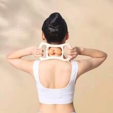 2pcs Yoga Rings With Massage Knobs, Shoulder & Back Stretching Assist Tool - Multicolor - View 2