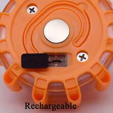 1-3 Packs LED Emergency Lights 9Mode Safety Warning USB Rechargeable Flashing Lamp Red Dash Light For Trucks Vehicle Car - A - View 6