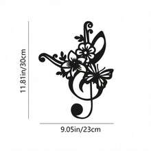 Hello Young 1 pièce Grande décoration murale en métal de branche de lierre noire, découpée au laser de manière élégante, convient pour la décoration de la chambre et du salon, facile à accrocher, cadeau idéal pour les amateurs de plantes, également une décoration artistique pour les femmes, convient pour la maison, le salon, le patio ou le jardin, la décoration de balcon. - Multicolore - Voir 18