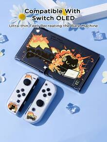 Ốp bảo vệ máy Switch hình mèo đen hoạt hình, phù hợp với Switch 2 (2025)/Switch NS/Switch OLED, có thể sử dụng trên đế sạc mà không cần tháo ốp, vỏ bảo vệ tay cầm chơi game đa năng, phụ kiện chơi game Switch, chống rơi và trầy xước, quà tặng lãng mạn cho mùa thu/đông, tựu trường, Giáng sinh, Ngày lễ tình nhân. - Nhiều màu - Xem 19