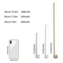 6个LED感应橱柜灯，无线夜灯，LED感应灯，阅读灯，台阶灯。适用于走廊、厨房、楼梯、过道、衣柜、办公桌和家居照明。USB充电。LED照明。200mAh，400mAh。 - 白紅光 - 查看 12