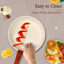 Upgrade Your Kitchen! GIPP Ceramic Non-Stick Cookware Set, Fry, Stew, Boil All-In-One, Easier Cooking!(Red,5PCS,11PCS) - Red - View 10