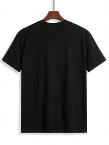 European And Stylish Printed Women's T-Shirt - Hitam - View 2