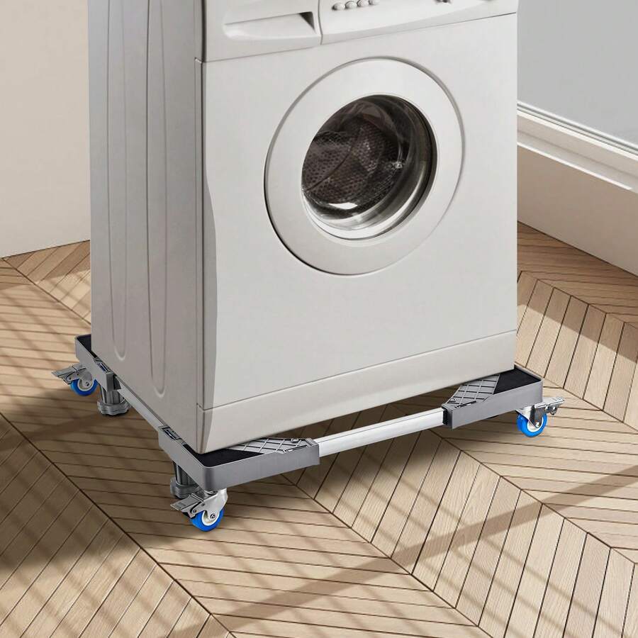 Mini Fridge Stand, 400 Lbs Load, 4 Strong Feet, 4 Locking Swivel Wheels, Washer And Dryer Pedestal, Multi-Functional Adjustable Base For Washing Machine, And Refrigerator, Universal Mobile Base - 17 - 25 Inch, 1 PC, 330 Lbs Capacity - View 1