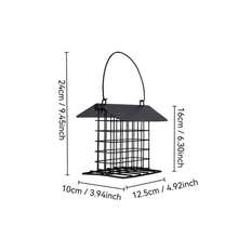 Máng cho chim ăn ngoài trời chống chịu thời tiết - Lưới sắt rèn màu xanh lá cây với khay đựng hạt, dành cho các loài chim hoang dã nhỏ, vật trang trí sân vườn hoàn hảo cho người yêu chim, thu hút các loài chim đầy màu sắc đến sân sau. - hiện đại - Xem 6