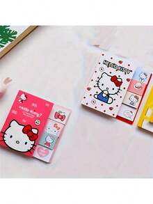 Sanrio 100张/本 Hello Kitty 主题便利贴，日常办公用品，学生便签本，卡通留言贴纸，可爱笔记本便利贴，学生奖品，生日礼物，新年礼物，复活节礼物，婚礼礼物，情人节礼物，返校礼物 - 彩色 - 查看 9