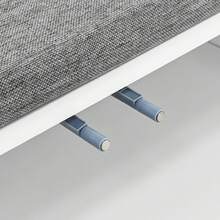 Wardrobe Set With Shoe Stool And Cushions, Wardrobe Front Panel With Hooks, Black, White. - White - View 8