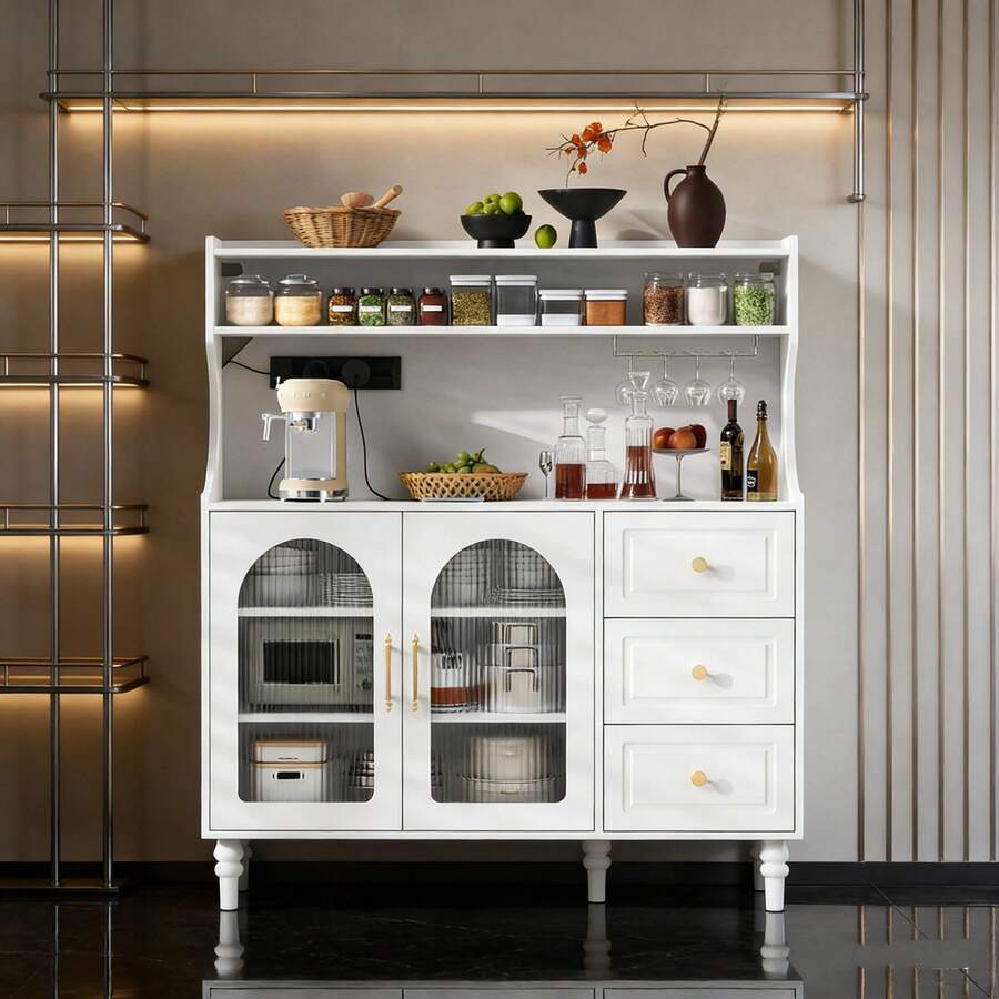 Buffets & Sideboards - White + MDF-1 - View 1