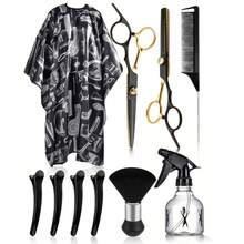 10pcs/Set Professional Hairdressing Tool Set: Haircutting Scissors, Capsule, Spray Bottle, Comb, Hairbrush, Hair Clips, Home Hairdressing Salon Tool Combination Set For Barber Salon Beauty Travel Essential Hair Products,Hair Cares,Hair Accessories Hair Tool Kit Hair Styling Kit - Multicolor - View 12