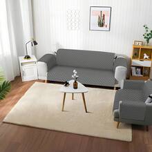 Juego de Fundas para Sofá Capitonado 3 Piezas – Protector Lavable Impermeable Antimanchas y Antidesgarros, Tejido Súper Suave con Correas Ajustables, Perfecto para Proteger Muebles en Sala, Departamento o AirBnB - Gris Oscuro - Ver 7