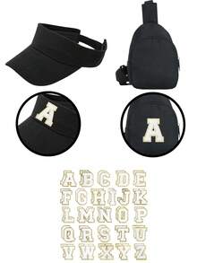 2pcs Set: Children's Adjustable Letter Decor Baseball Cap + Lightweight Mini Crossbody Bag, Fashion Sunshade Outdoor Sports Storage Set, Spring/Summer - Multicolor - View 73