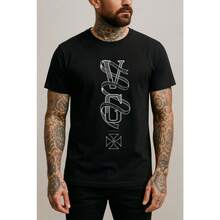 Custom Printed T-Shirt For Vasco Da Gama Fan Club, Sizes P To G3 Plus Size - 黑色 - 查看 1