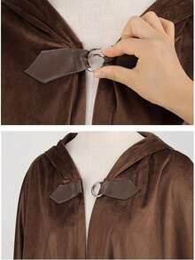 Medieval Pirate Robe Costume, Suitable For Easter Holiday Party, Unisex - Khaki - View 5