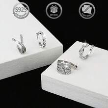 一套优雅时尚的925纯银夹式耳环，适合日常、派对、节日、约会、送礼等场合。 - 金色 - 查看 6