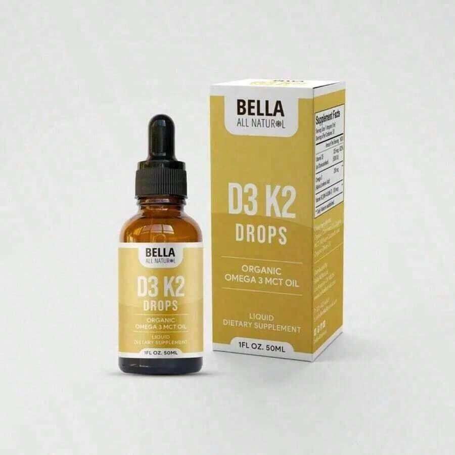 Bestseller!DQO8 Bella D3 K2 Drops Organic Omega 3 MCT Oil 50ml Supplement For Daily Health,FREE SHIPPING.Supplement Vitamin,Free Shipping. - Other - View 1